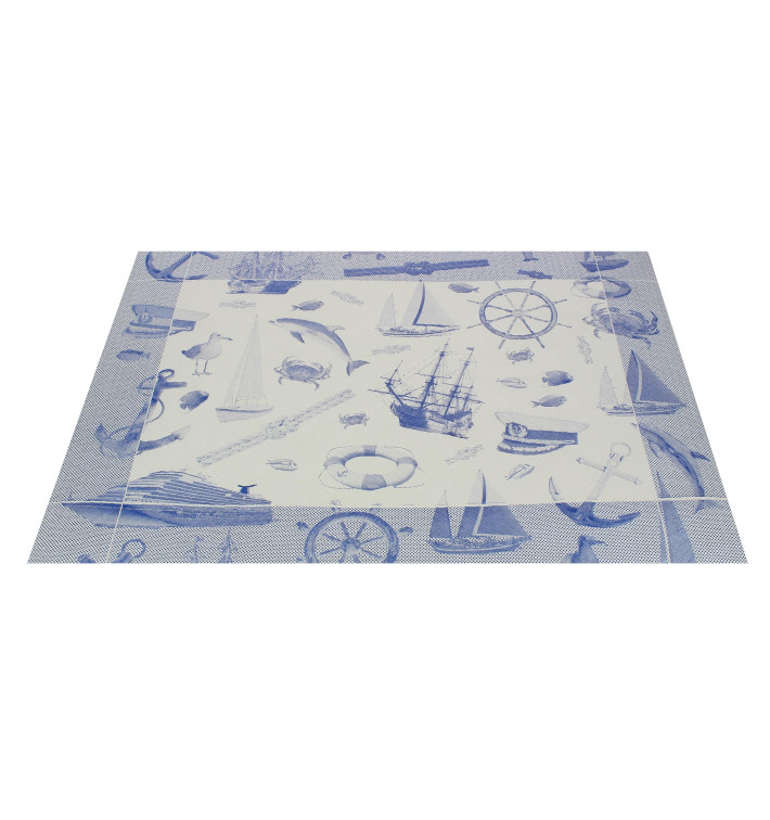 Toalhete Papel Mesa 30x40cm "Marinheiro" Azul 50g (2500 Uds) Toalhete Papel Mesa 30x40cm "Marinheiro" Azul 50g (2500 Uds)
