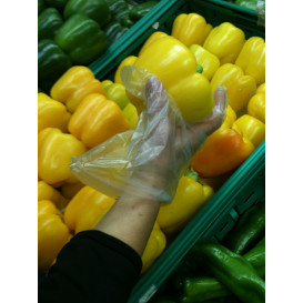Luvas Polietileno Gravado Transparente em Block (10000 Uds)