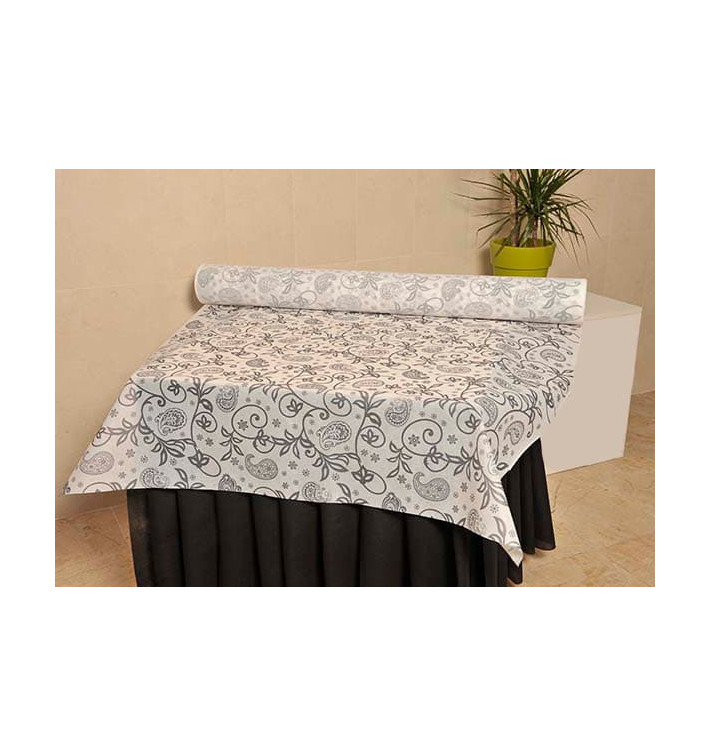 Toalha em Rolo Não Tecido Branco desenho "Casimira" 1,2x50m 50g (1 Ud) Toalha em Rolo Não Tecido Branco desenho "Casimira" 1,2x50m 50g (1 Ud)