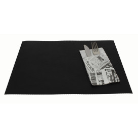 Toalhete Não Tecido Reutilizável Preto 30x40cm 250g (150 Uds)