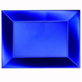 Bandeja de Plastico Azul Nice Pearl PP 345x230mm (6 Uds)