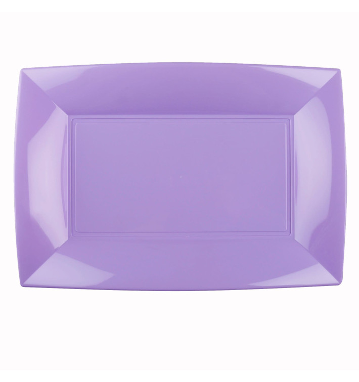 Bandeja de Plastico Lilás Nice PP 345x230mm (60 Uds) Bandeja de Plastico Lilás Nice PP 345x230mm (60 Uds)