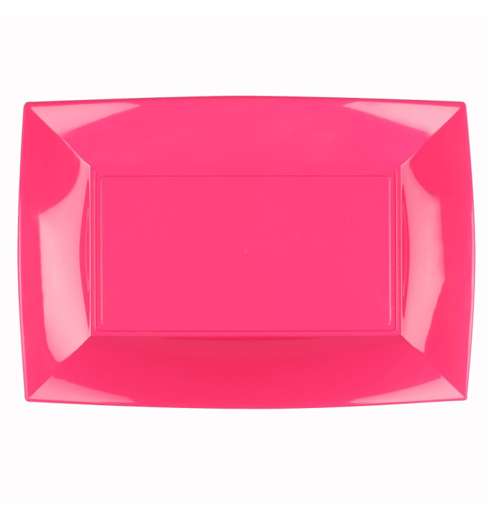 Bandeja de Plastico Fúcsia Nice PP 345x230mm (60 Uds) Bandeja de Plastico Fúcsia Nice PP 345x230mm (60 Uds)