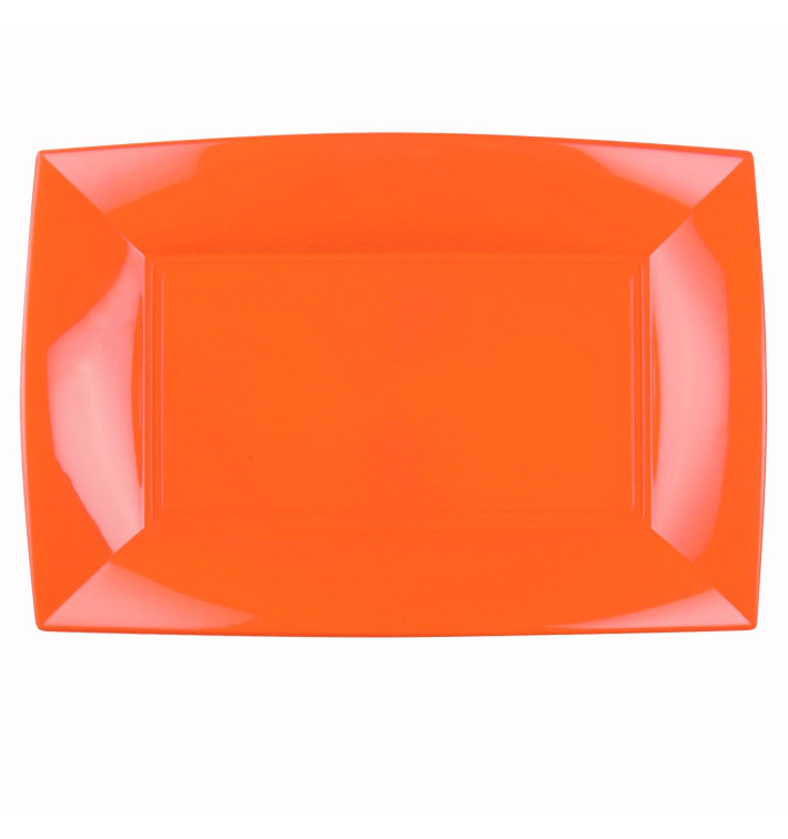 Bandeja de Plastico Laranja Nice PP 345x230mm (60 Uds) Bandeja de Plastico Laranja Nice PP 345x230mm (60 Uds)