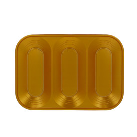 Bandeja Plastico PP "X-Table" 3C Ouro 330x230mm (2 Unidades)