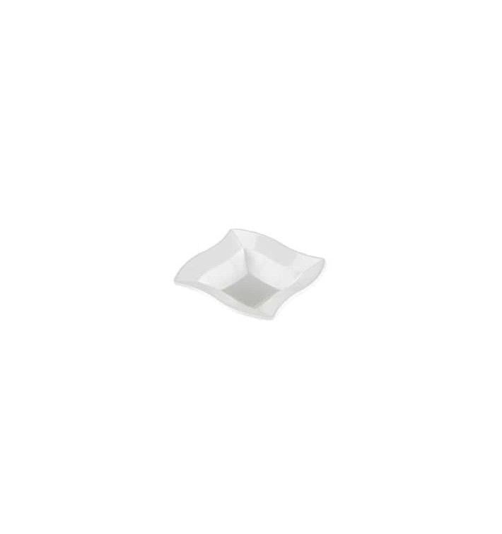 Tigela Plastico Quadrada "Ondas" Branco 18x18cm (1000 Uds)