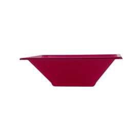 Tigela de Plastico PS Quadrada Fúcsia 12x12cm (12 Uds)