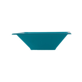 Tigela de Plastico PS Quadrada Turquesa 12x12cm (12 Uds)