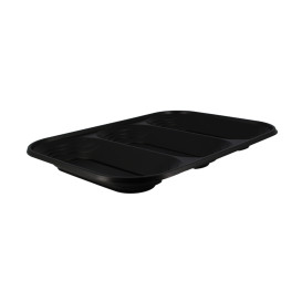 Bandeja Plastico PP "X-Table" 3C Preto 330x230mm (30 Unidades)