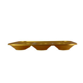Bandeja Plastico PP "X-Table" 3C Ouro 330x230mm (2 Unidades)