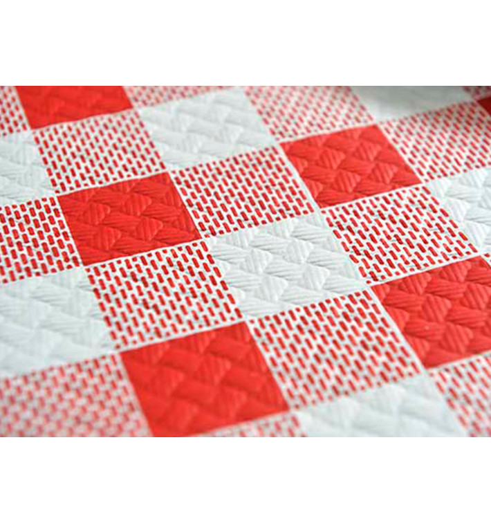 Toalha Papel Cortado Mesa 1x1m "Quadros Vermelhos" 40g (400 Uds) Toalha Papel Cortado Mesa 1x1m "Quadros Vermelhos" 40g (400 Uds)