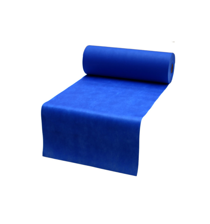 Toalha em Rolo Não Tecido Pré cortado Azul Royal 0,4x48m 50g (6 Ud) Toalha em Rolo Não Tecido Pré cortado Azul Royal 0,4x48m 50g (6 Ud)