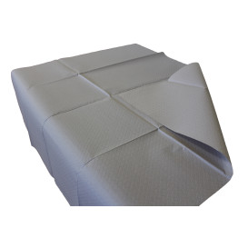 Toalha Papel Cortado Mesa Cinza 1x1 Metro 40g (400 Uds)