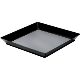 Bandeja Degustação Medium Preto 13x13 cm (12 Uds)