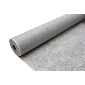 Toalha em Rolo Não Tecido Branco desenho "Espiral" 1,2x50m 50g (1 Ud)