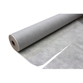 Toalha em Rolo Não Tecido Branco desenho "Espiral" 1,2x50m 50g (1 Ud)