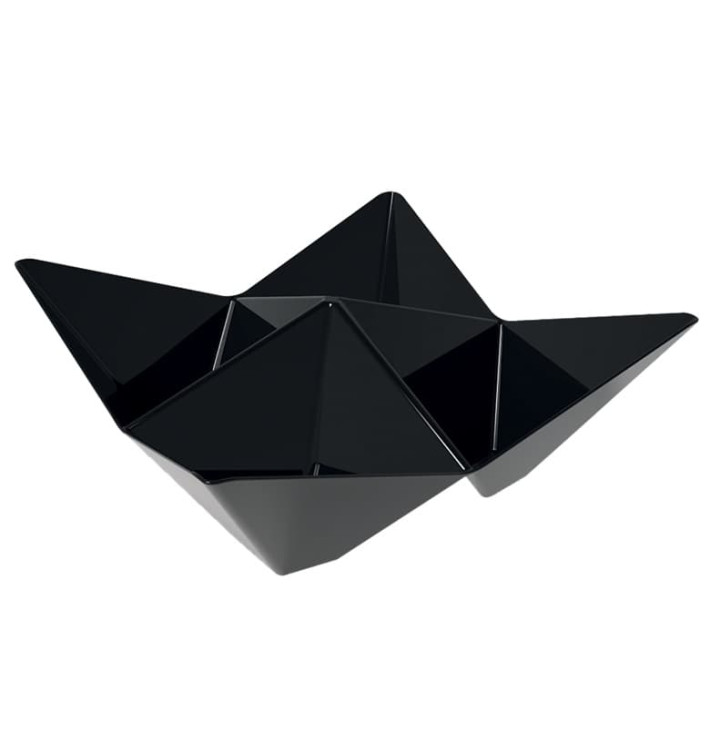 Copo Degustação Origami PS Preto 103x103mm (25 Uds)