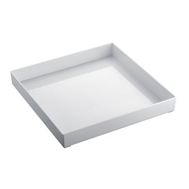 Bandeja Plastico Tray Branco 30x30cm (1 Unidades)