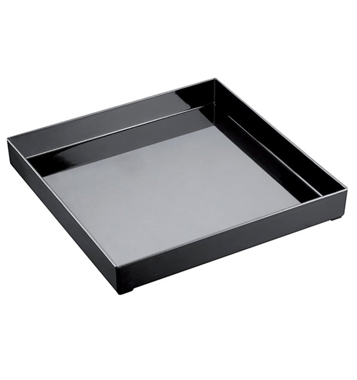 Bandeja Plastico Tray Preto 30x30cm (9 Unidades) Bandeja Plastico Tray Preto 30x30cm (9 Unidades)