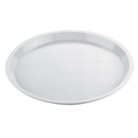 Bandeja Plastico Tray Branco Ø32cm (5 Unidades)