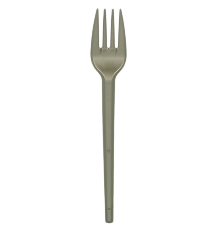 Garfo de Plastico Grande PS Prata 165mm (20 Uds) Garfo de Plastico Grande PS Prata 165mm (20 Uds)