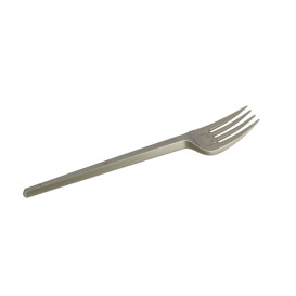 Garfo de Plastico Grande PS Prata 165mm (600 Uds)
