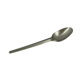 Colher de Plastico Grande PS prata 165mm (20 Uds)