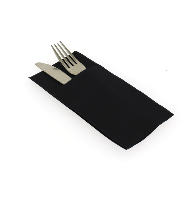 Guardanapos Kanguro Papel 40x40cm Preto (30 Uds) Guardanapos Kanguro Papel 40x40cm Preto (30 Uds)