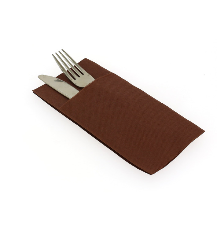 Guardanapos Kanguro Papel 40x40cm Marrom (960 Uds) Guardanapos Kanguro Papel 40x40cm Marrom (960 Uds)