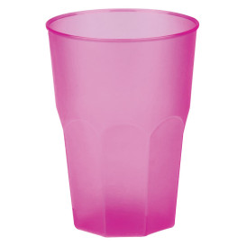 Copo Plastico "Frost" Fucsia PP 350ml (20 Uds)