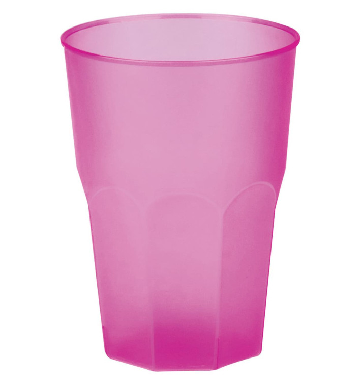 Copo Plastico "Frost" Fucsia PP 350ml (20 Uds) Copo Plastico "Frost" Fucsia PP 350ml (20 Uds)