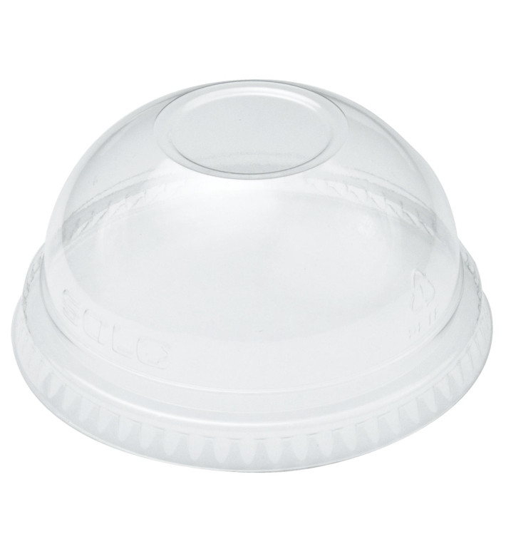 Tampa Cúpula Fechada PET Cristal Ø9,8cm (100 Uds) Tampa Cúpula Fechada PET Cristal Ø9,8cm (100 Uds)