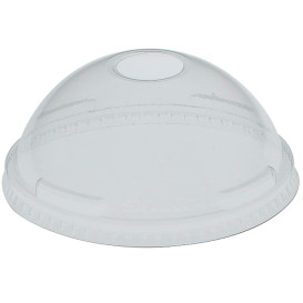 Tampa Cúpula Perfurada PET Cristal Ø10,7cm (25 Uds)
