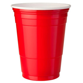 Copo Rígido de PS 16 Oz/470 ml Vermelho (50 Unidades)