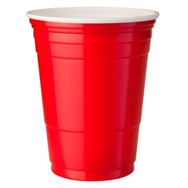 Copo Rígido de PS 12 Oz/360 ml Vermelho (50 Unidades)