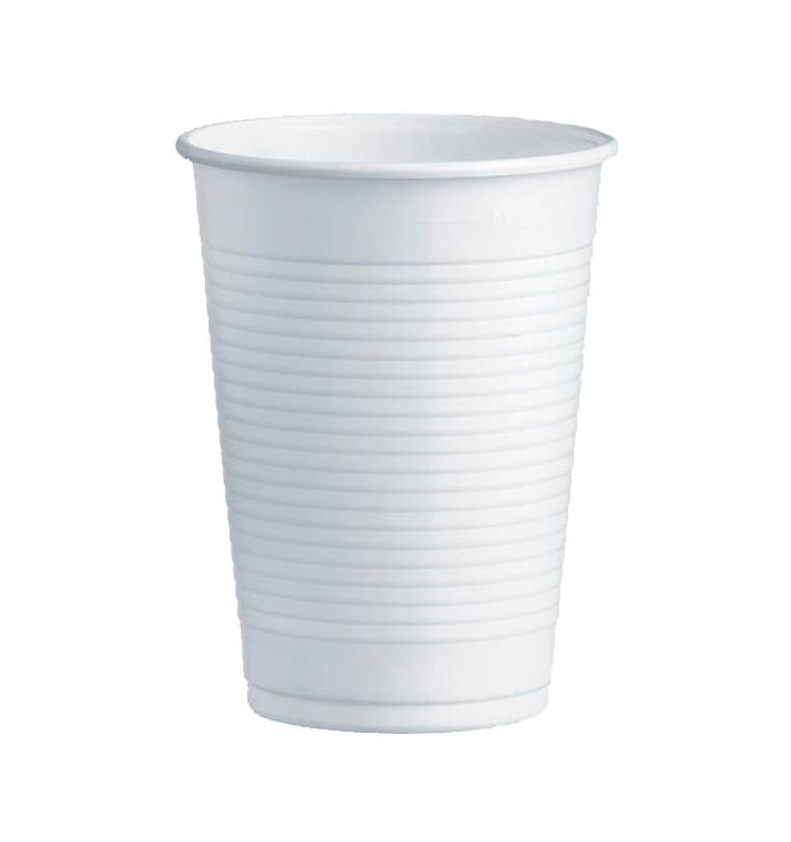 Copo de Plastico PS Branco 230ml Ø7,0cm (100 Unidades) Copo de Plastico PS Branco 230ml Ø7,0cm (100 Unidades)
