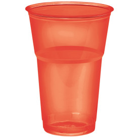 Copo Plastico "Diamant" Vermelho PS Cristal 250ml Ø7,2cm (10 Uds)