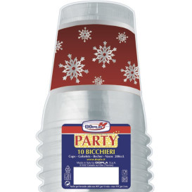 Copo Plastico "Diamant" PS Cristal Copo de Neve 200ml (200 Unidades)