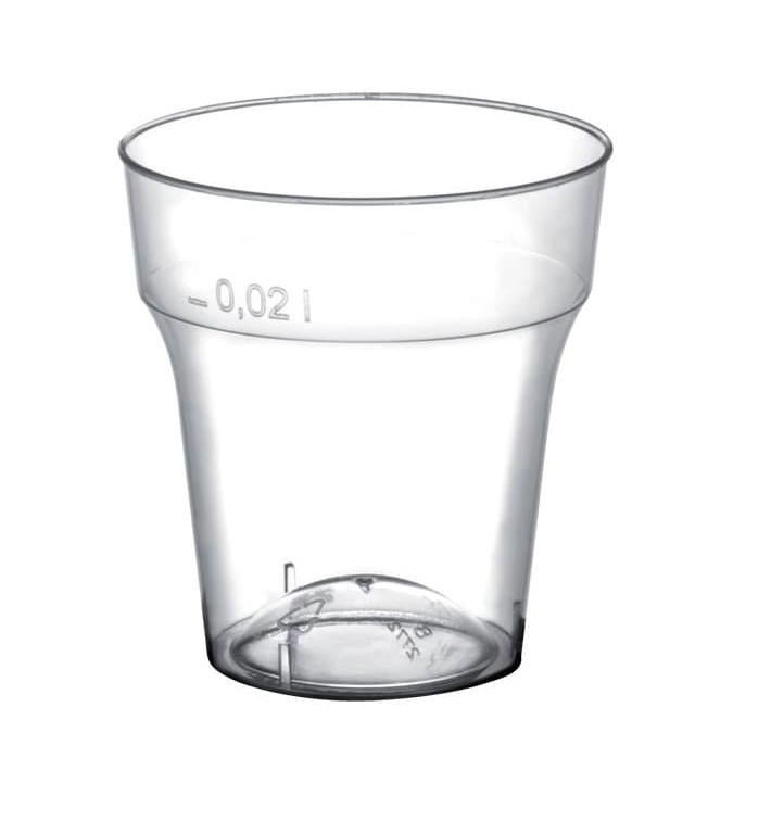 Copo de Plastico para Shot Moon Transp. PS 20 ml (50 Uds) Copo de Plastico para Shot Moon Transp. PS 20 ml (50 Uds)