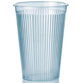 Copo "Ribbed" Transparente PS 200 ml (1.000 Uds)