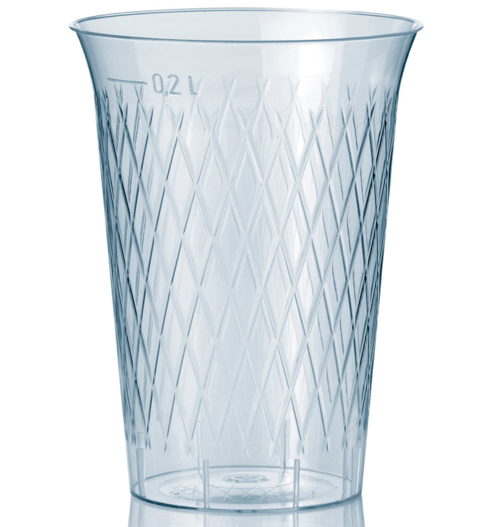 Copo Plastico Cristal Transparente PS 200ml (1000 Uds) Copo Plastico Cristal Transparente PS 200ml (1000 Uds)