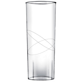 Copo Plastico Moon Cristal Transparente PS 300ml (240 Uds)