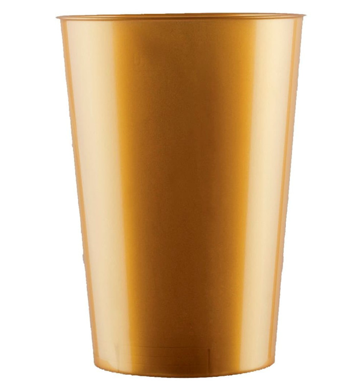 Copo Plastico Cristal Moon Ouro PS 230ml (700 Uds) Copo Plastico Cristal Moon Ouro PS 230ml (700 Uds)