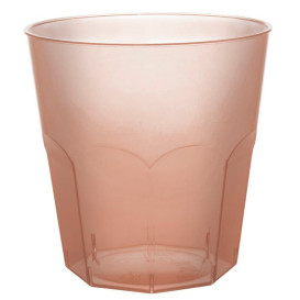 Copo Plastico Marrom Transp. PS  Ø73mm 220ml (50 Uds)