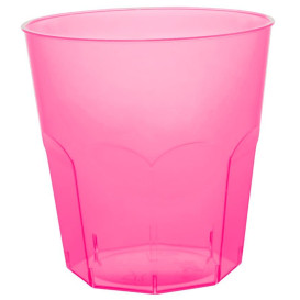 Copo Plastico Fucsia Transp. PS  Ø73mm 220ml (1000 Uds)