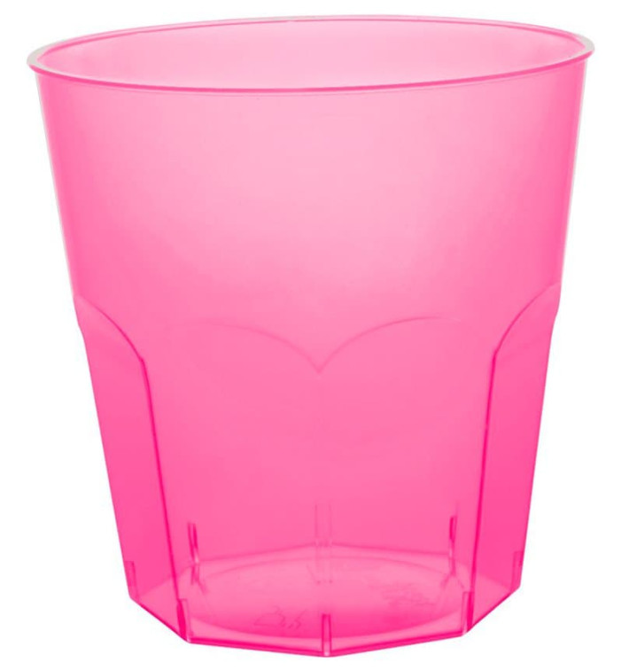 Copo Plastico Fucsia Transp. PS Ø73mm 220ml (50 Uds) Copo Plastico Fucsia Transp. PS Ø73mm 220ml (50 Uds)