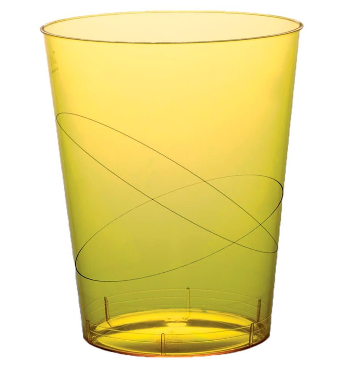 Copo Plastico Moon Cristal Amarelo Transp. PS 350ml (20 Uds) Copo Plastico Moon Cristal Amarelo Transp. PS 350ml (20 Uds)