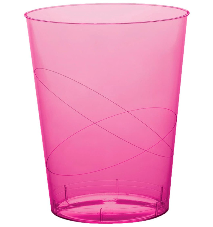 Copo Plastico Moon Cristal Fucsia Transp. PS 350ml (400 Uds) Copo Plastico Moon Cristal Fucsia Transp. PS 350ml (400 Uds)