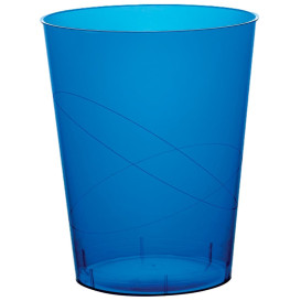 Copo Plastico Moon Cristal Azul Transp. PS 350ml (20 Uds)