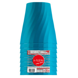 Copo de Plastico PP "X-Table" Turquesa 320ml (128 Unidades)